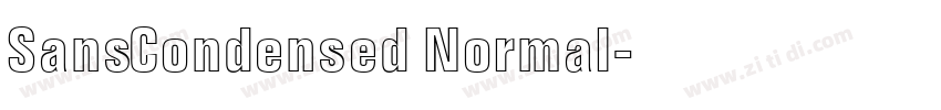 SansCondensed Normal字体转换
